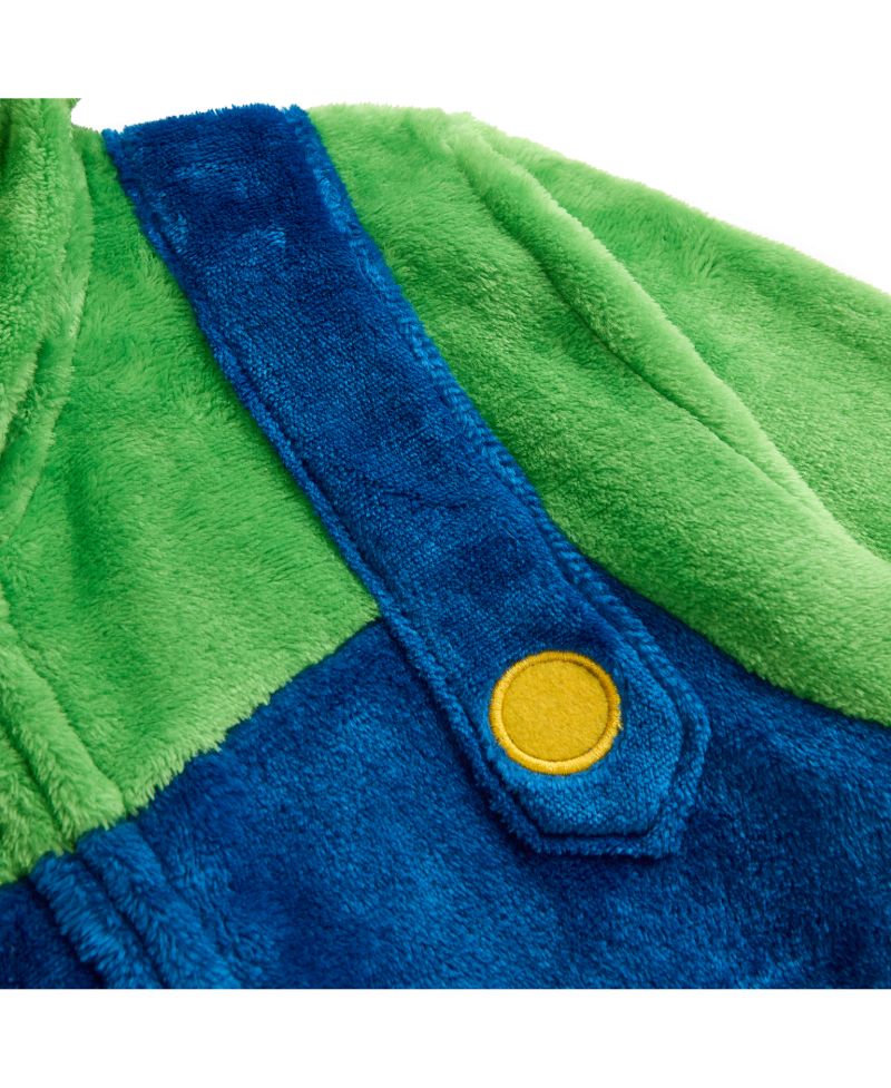 Little Boys Mario Brothers Onesie Zip Up Coverall