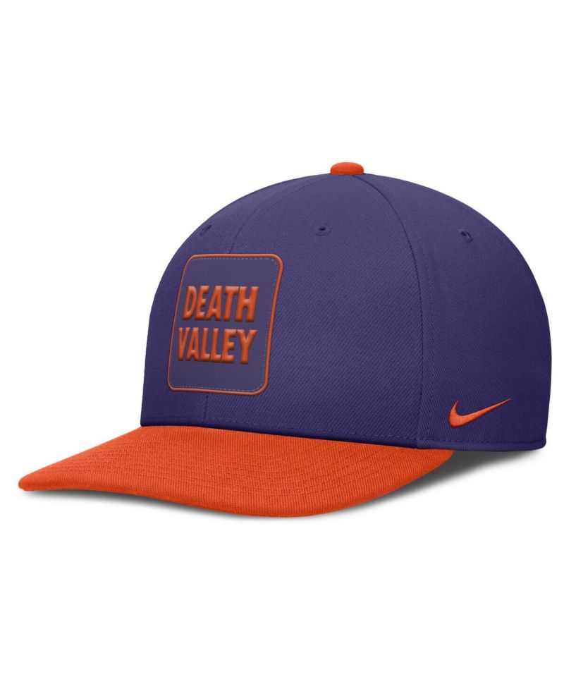 Men's Purple/Orange Clemson Tigers 2025 Sideline Campus Pro Local Snapback Hat