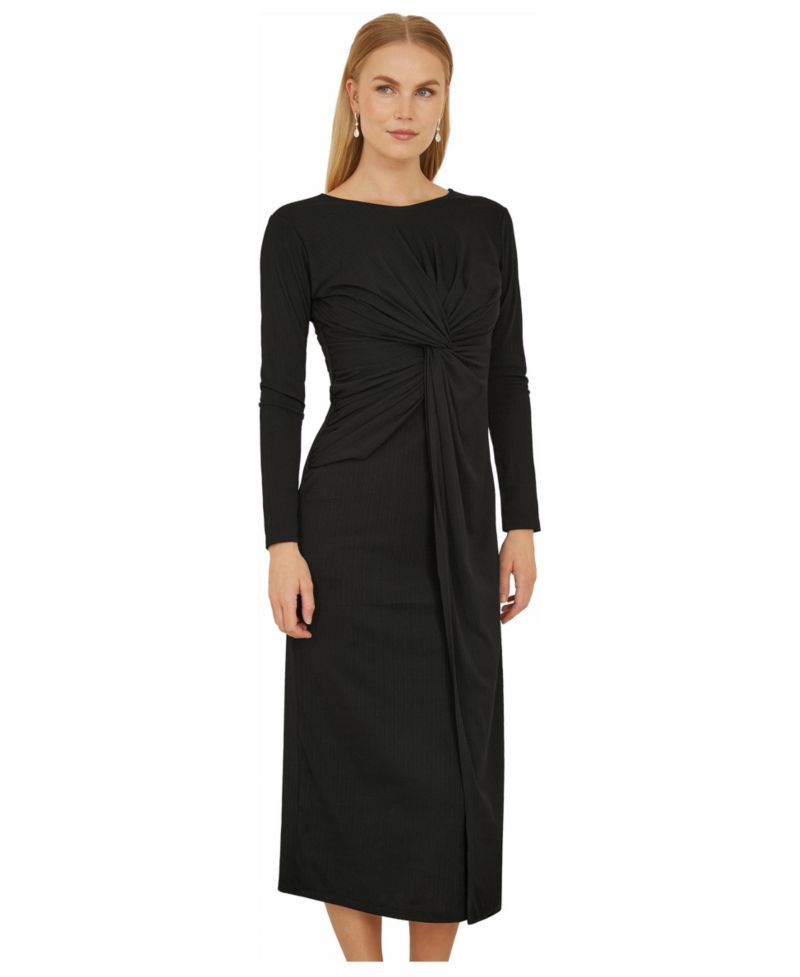 Women's Midi Fitted Stretch Dress