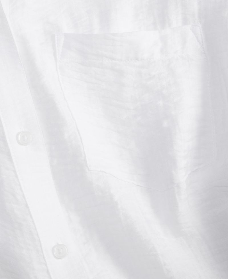 Women's Gauze Relaxed Button-Down Shirt