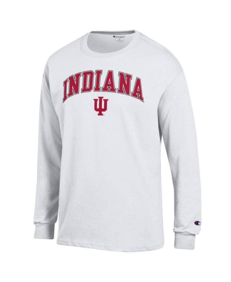 Men's Indiana Hoosiers Screen Print Long-Sleeve T-Shirt