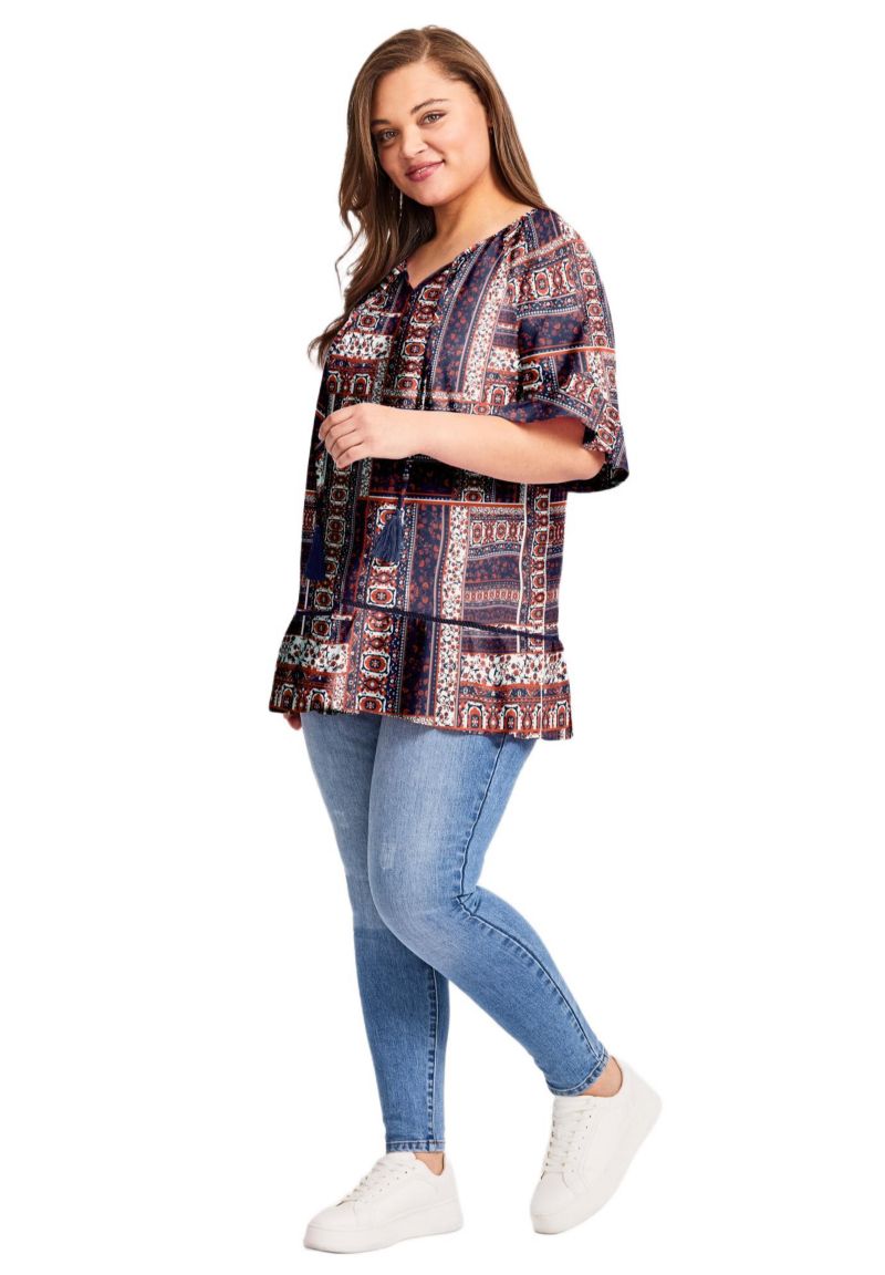 Women's Flutter Sleeve Top