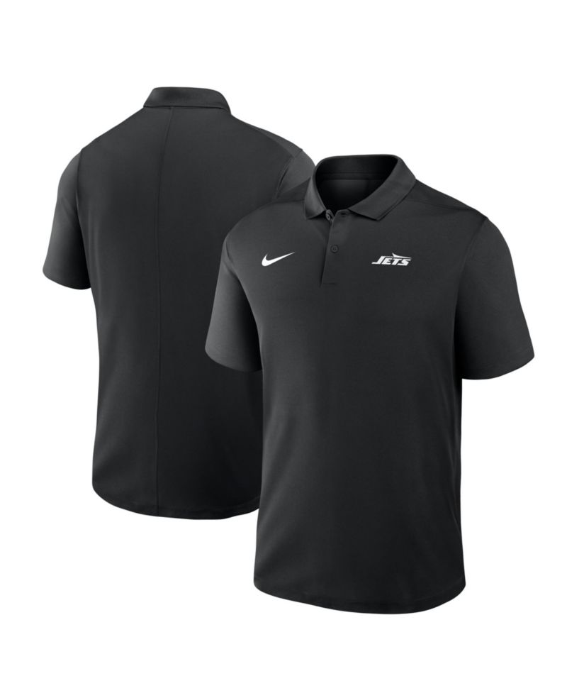Men's Black New York Jets Dri-FIT Victory Polo Shirt