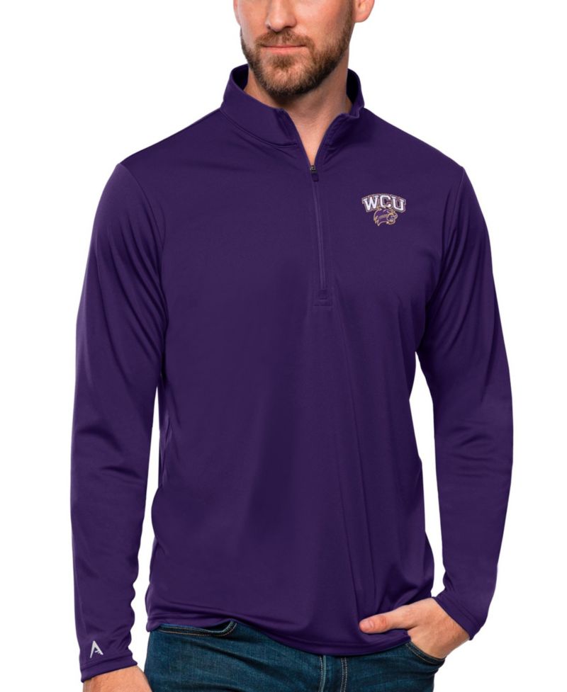 Men's Purple Western Carolina Catamounts Tribute Quarter-Zip Sweatshirt