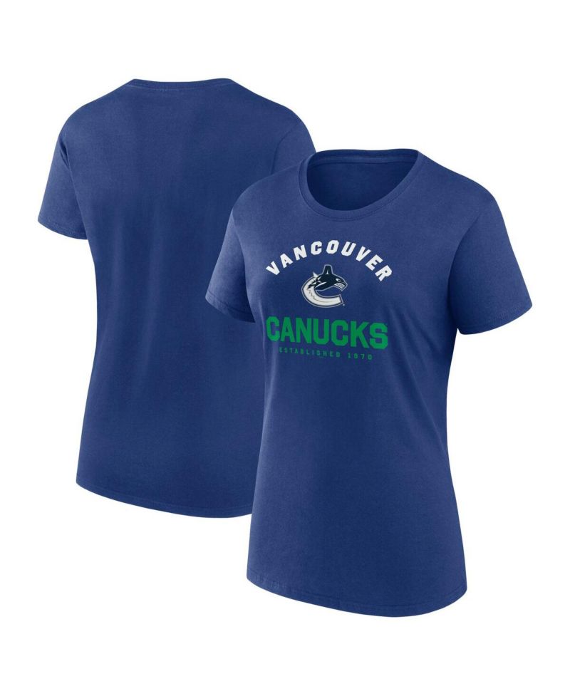 Women's Blue Vancouver Canucks Unrivaled T-Shirt