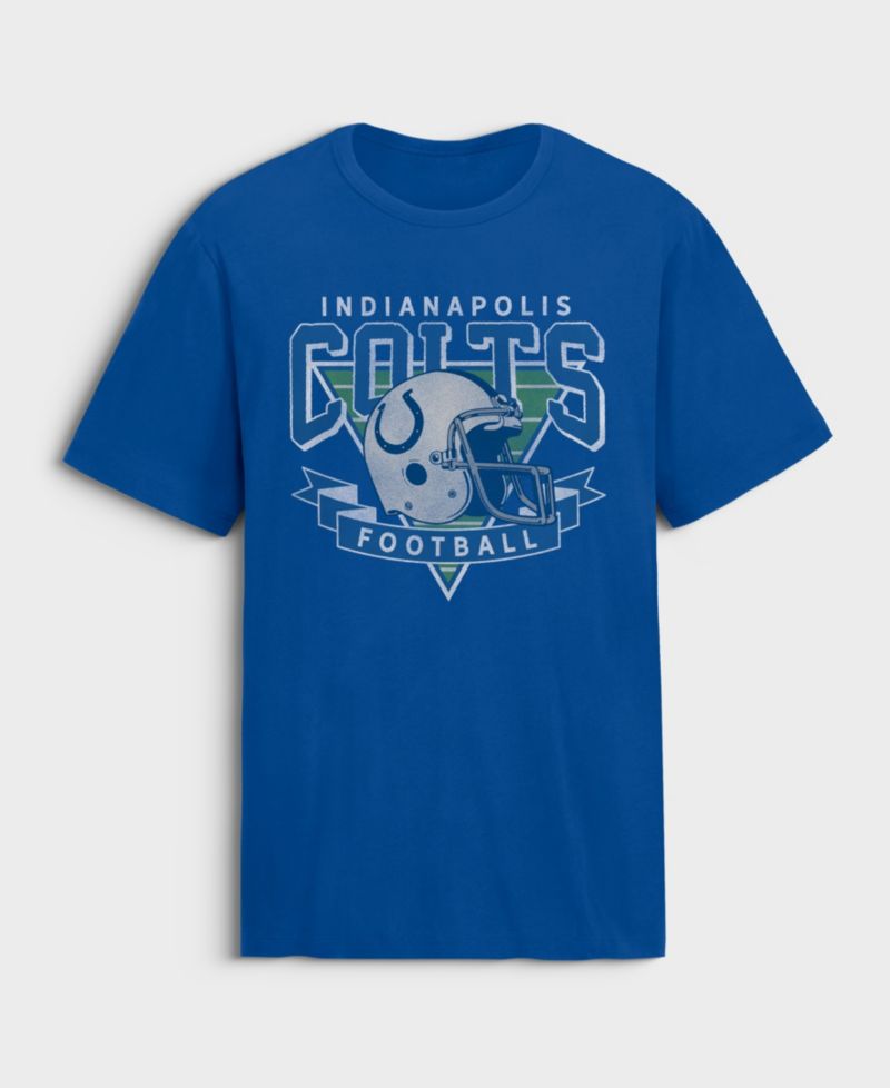 Men's Royal Indianapolis Colts Old Fashion Rushing Legacy Cotton T-Shirt