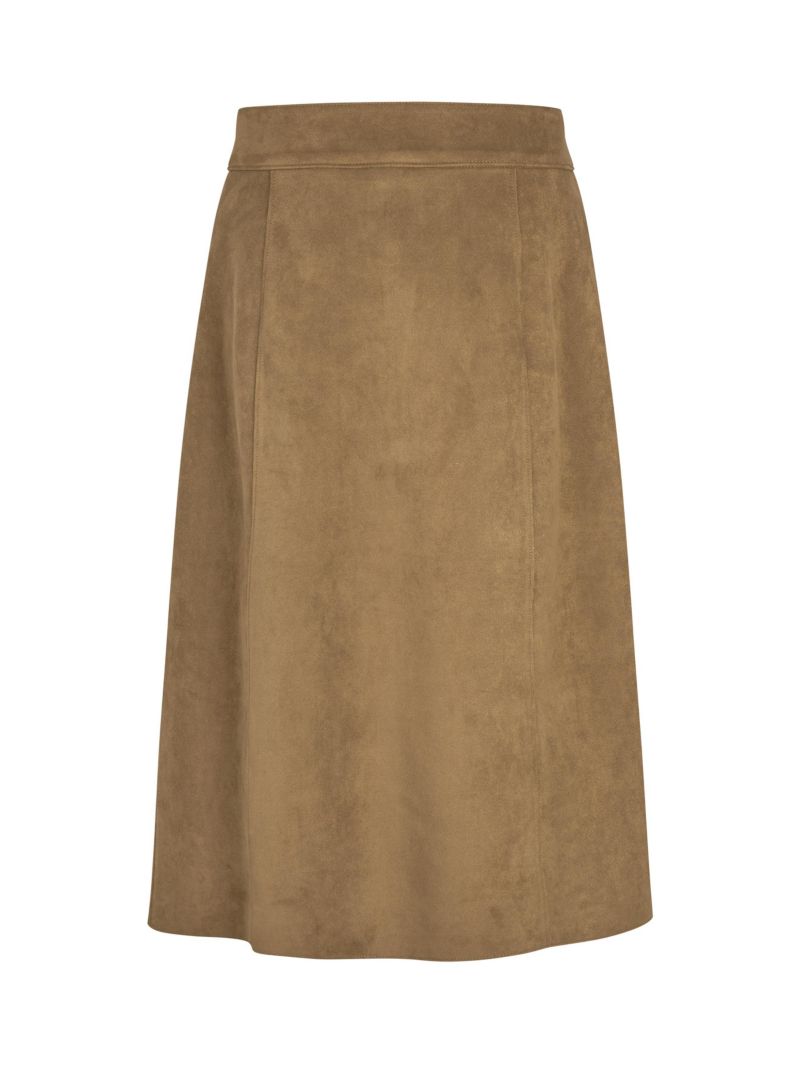 Women's Button Front Midi Skirt
