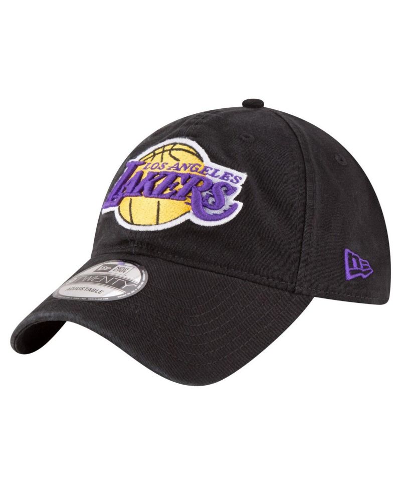 Men's Black Los Angeles Lakers Team 2.0 9TWENTY Adjustable Hat
