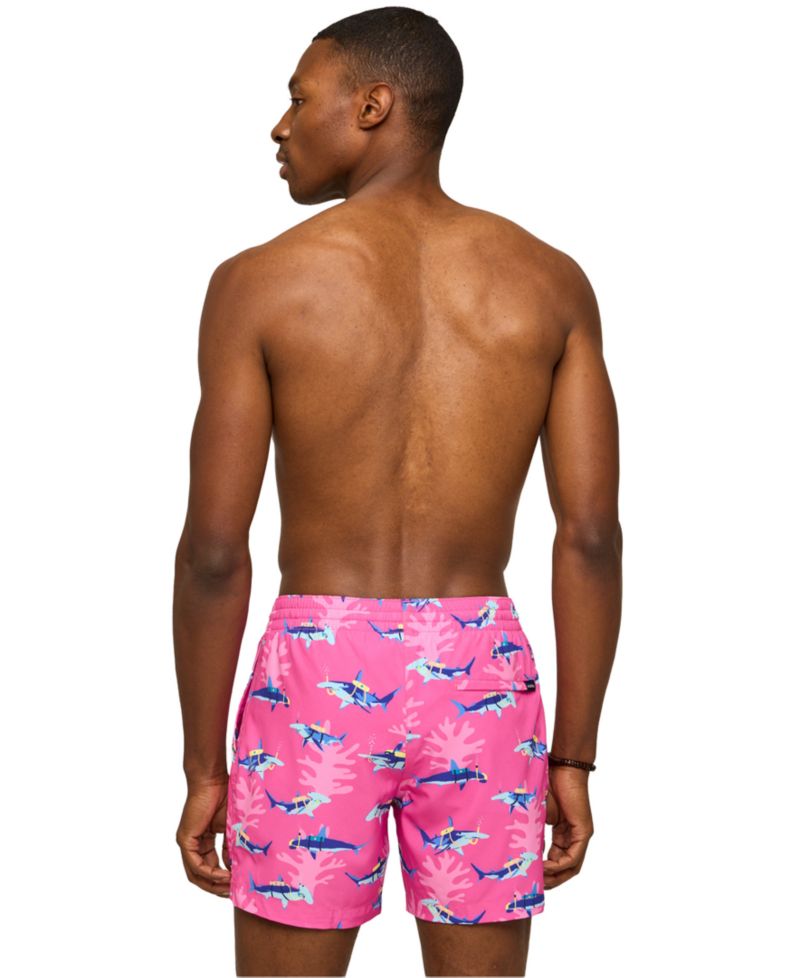 Men's The Great Pink Sharks Classic 5.5" Swim Trunks