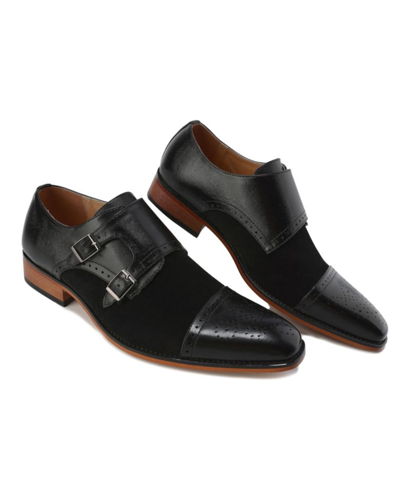 Men's Double Monk Strap Two-Tone Loafer