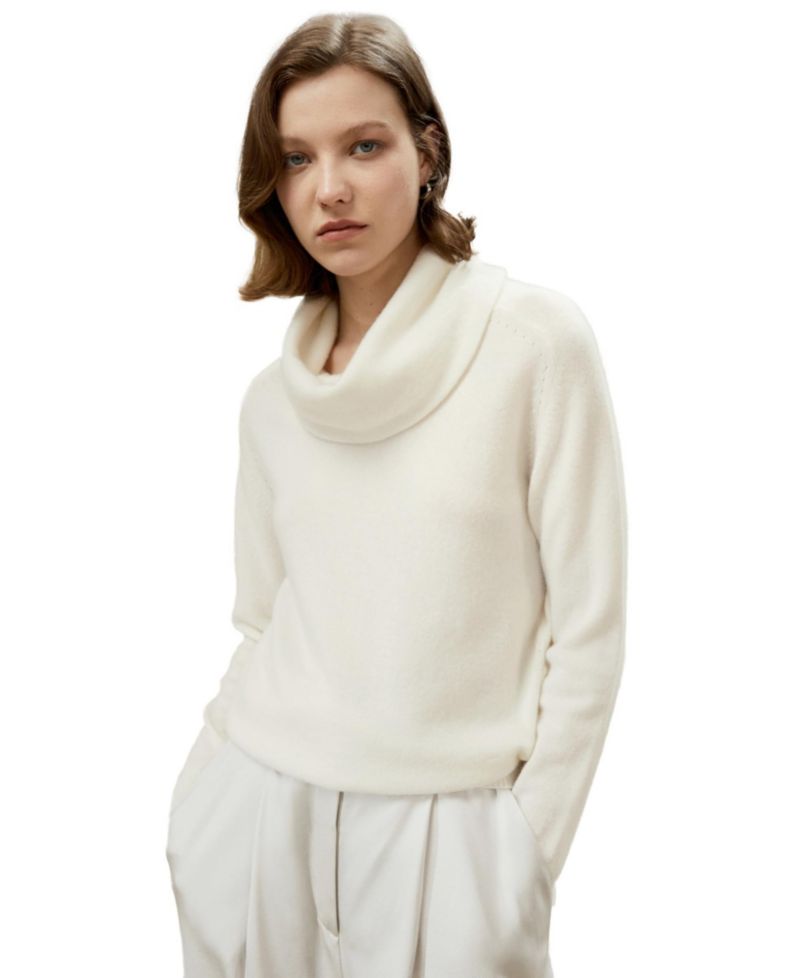Women's Cashmere Cowl Neck Sweater