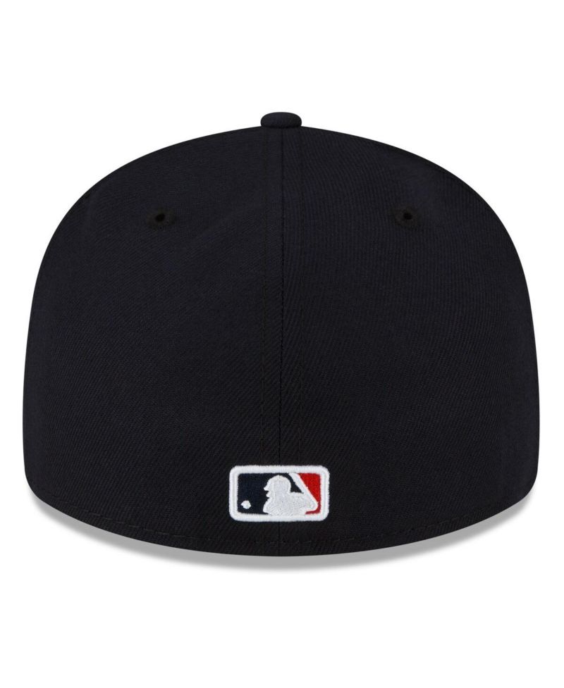 Мужская темно-синяя приталенная шляпа Minnesota Twins 2023 Authentic Collection из коллекции Now Profile Home 59FIFTY
