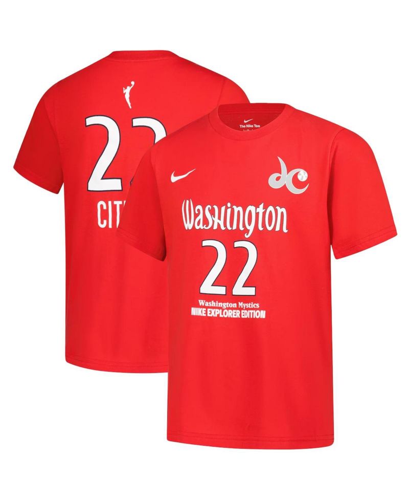 Big Boys and Girls Sonia Citron Red Washington Mystics Explorer Edition Name & Number T-Shirt