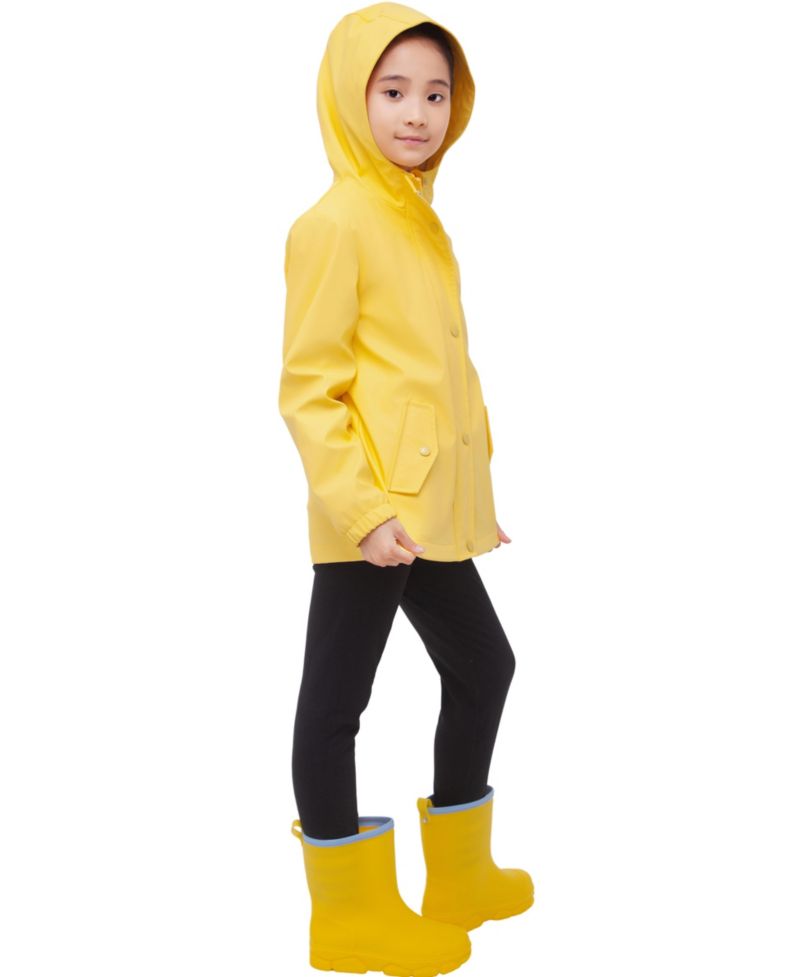 Girls (4 - 18) Waterproof Rain Coat Rubberized Jacket