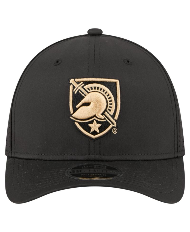Men's Black Army Black Knights 39THIRTY M-Crown Stretch Hat