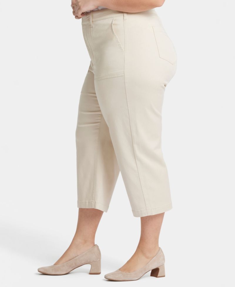 Plus Size Utility Relaxed Straight Leg Pants