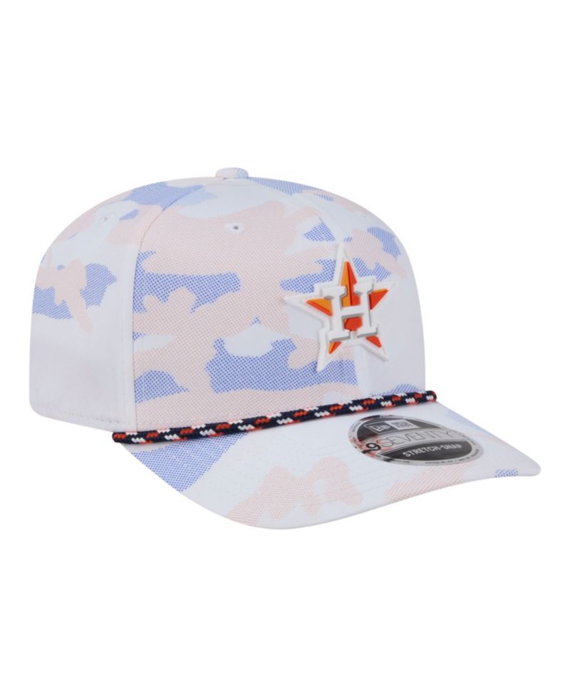 Men's White Houston Astros Camo Rope 9SEVENTY Adjustable Hat