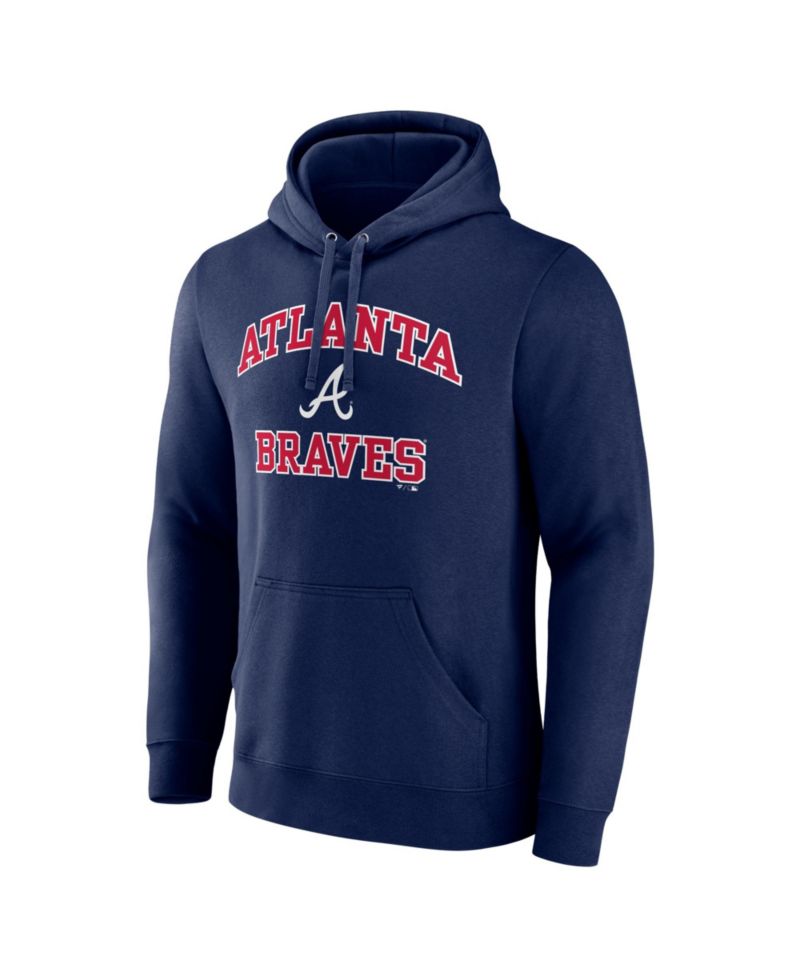 Men's Navy Atlanta Braves Heart & Soul Hoodie