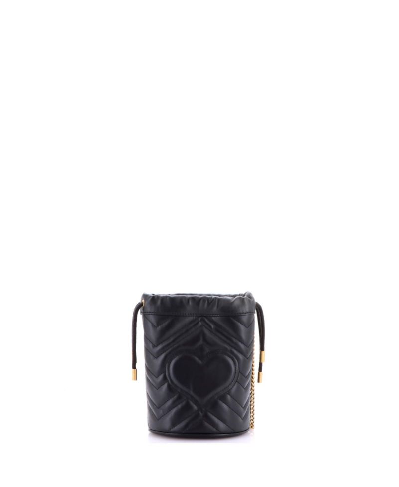 Mini GG Marmont Bucket Bag Matelasse Leather