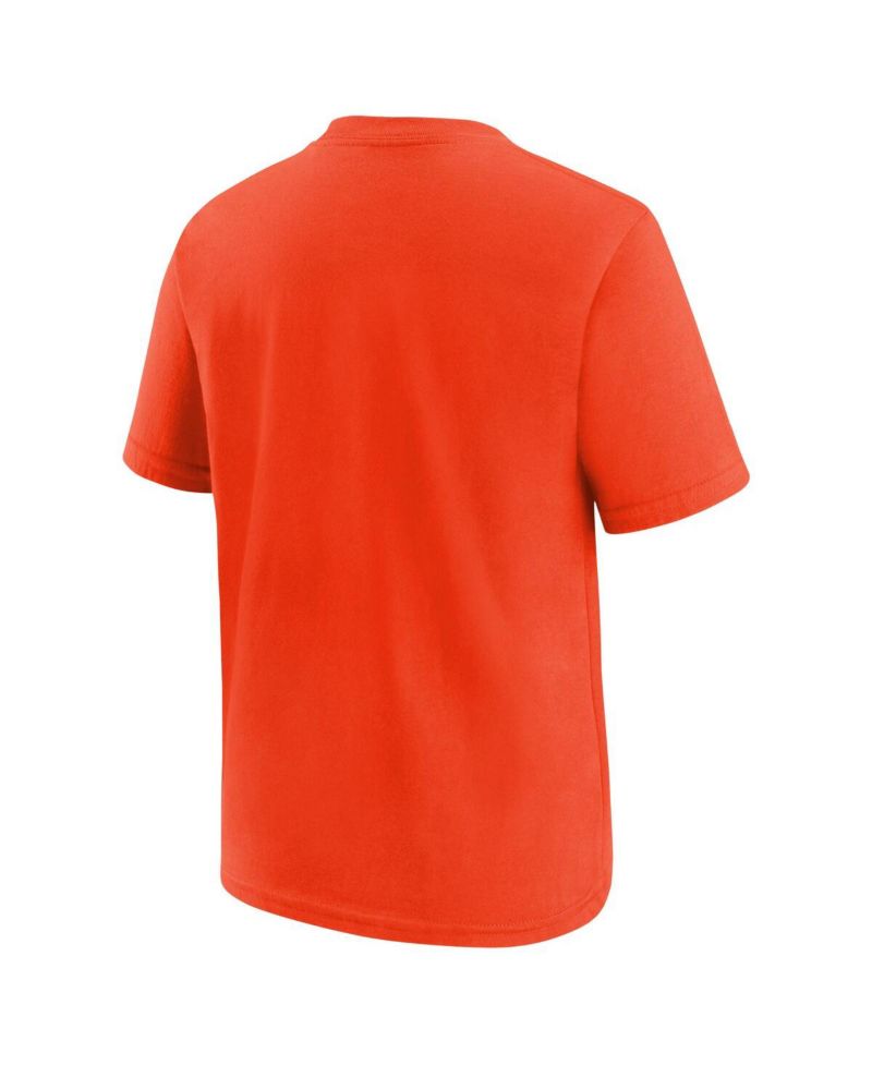 Big Boys and Girls Orange Houston Astros 2025 City Connect Wordmark T-Shirt