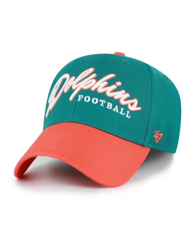 Men's Aqua Miami Dolphins Throwback MVP Adjustable Hat