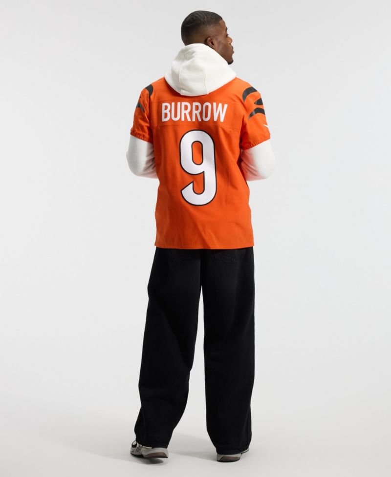 Men's Joe Burrow Orange Cincinnati Bengals Vapor F.U.S.E. Elite Jersey