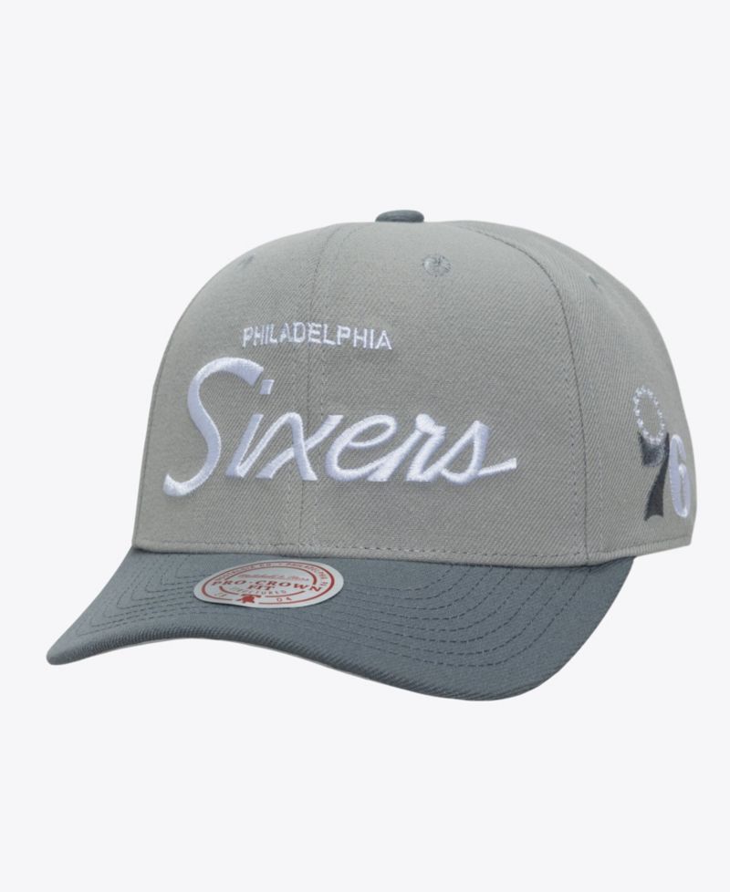 Men's Philadelphia 76ers Thunderstorm Pro Crown Snapback Hat