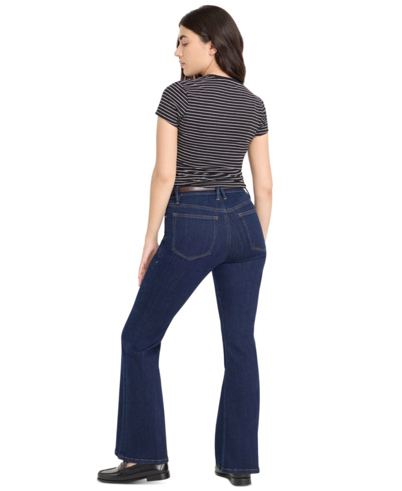 Petite Mid-Rise Flare Jeans