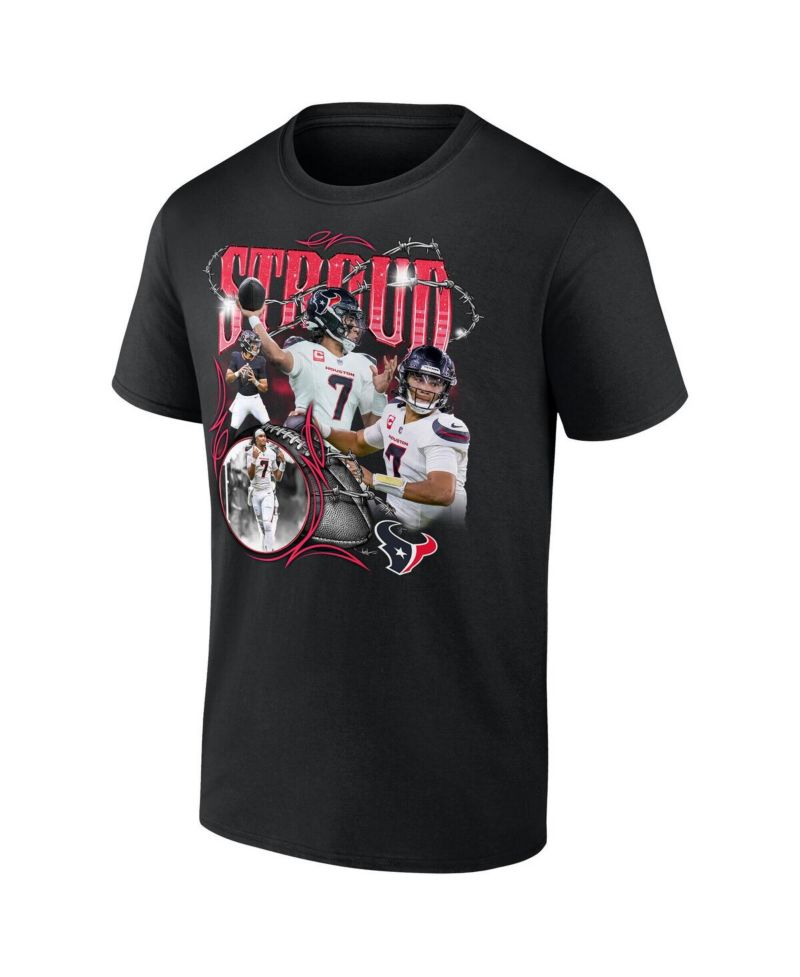 Men's C.J. Stroud Black Houston Texans Notorious Player Graphic T-Shirt