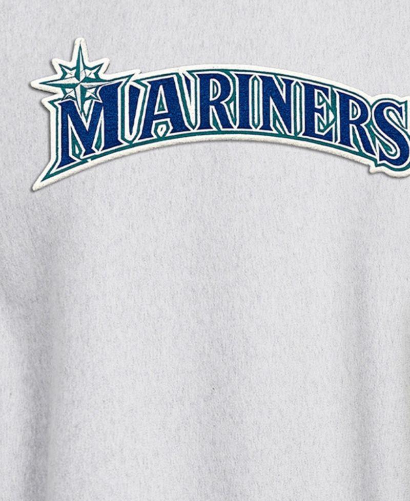 Men's Heather Gray Seattle Mariners Reverse Weave Sweatshirt