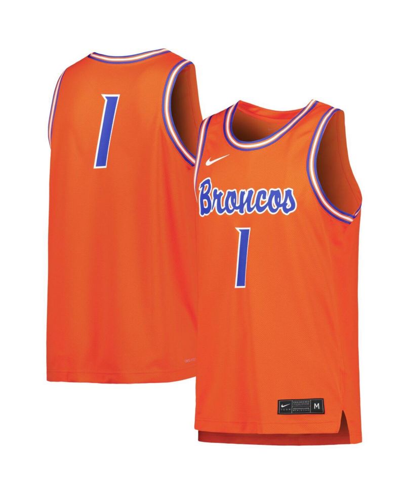 Men's 1 Boise State Broncos Replica Basketball Jersey
