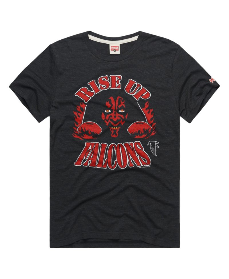 Men's and Women's Charcoal Atlanta Falcons Star Wars x NFL Tri-Blend T-Shirt