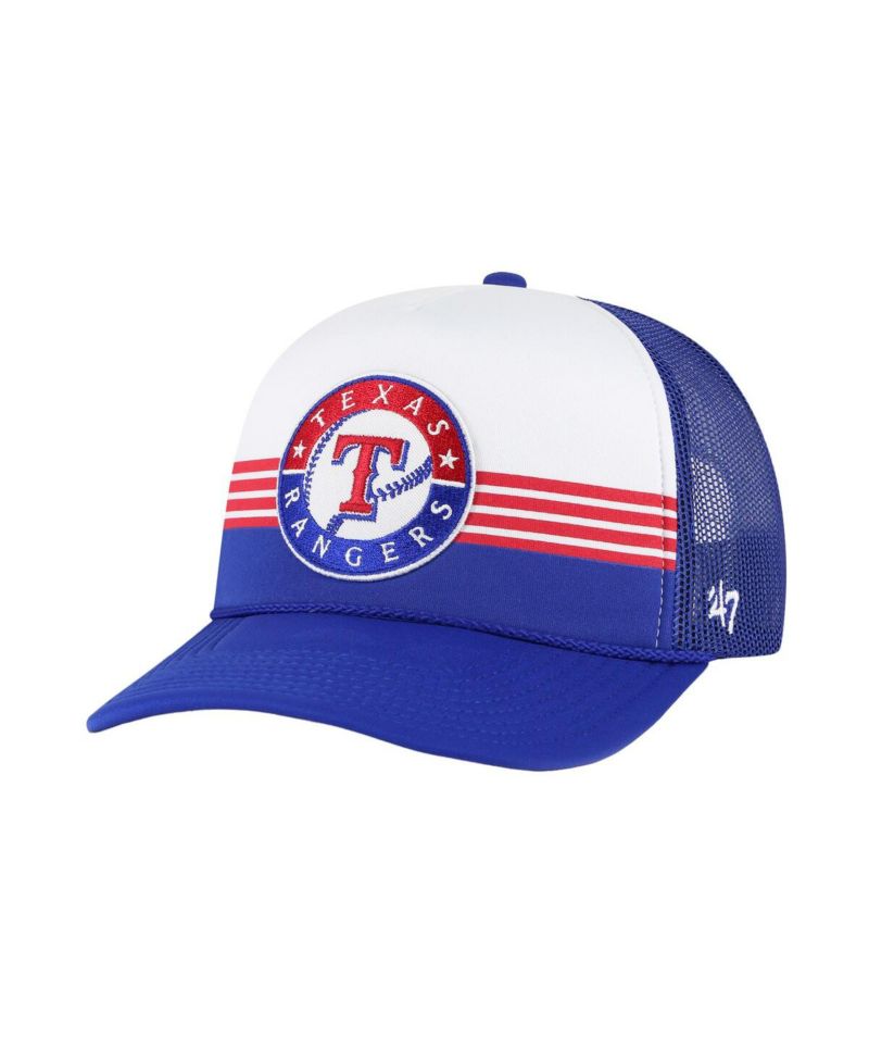 Men's Royal Texas Rangers Lift Off Foam Front Mesh Trucker Adjustable Hat