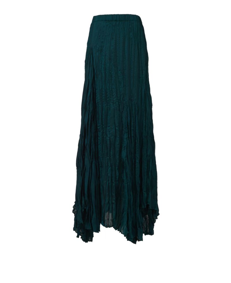 Women's Asymmetric Plisse Skirt