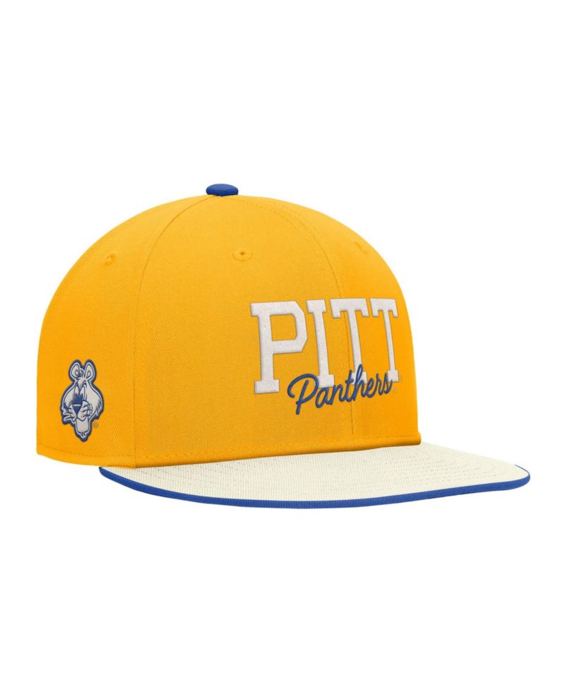 Men's Gold Pitt Panthers Vintage Script Pro Dri-FIT Snapback Hat
