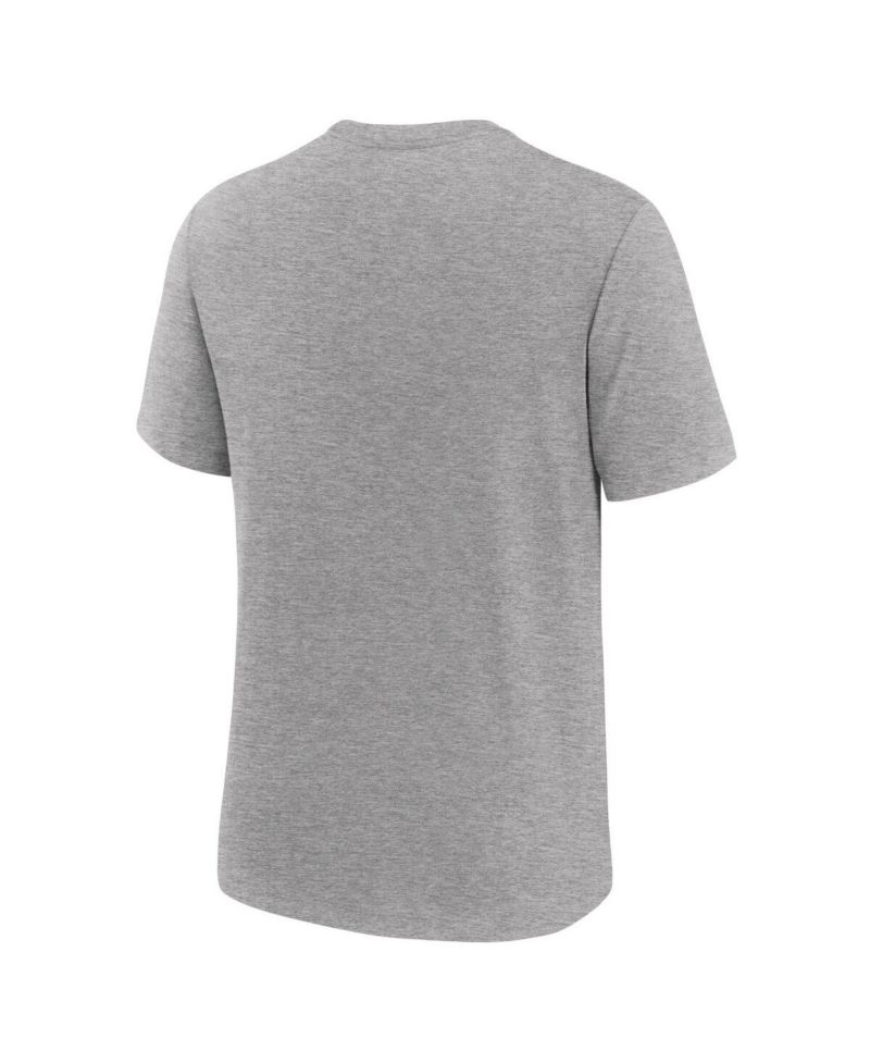 Men's Malik Nabers Heather Gray New York Giants Player Graphic T-Shirt