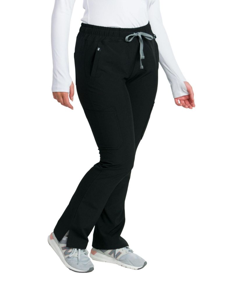Women's Slim 4-Way Stretch Scrubs Pant with 8 Pockets