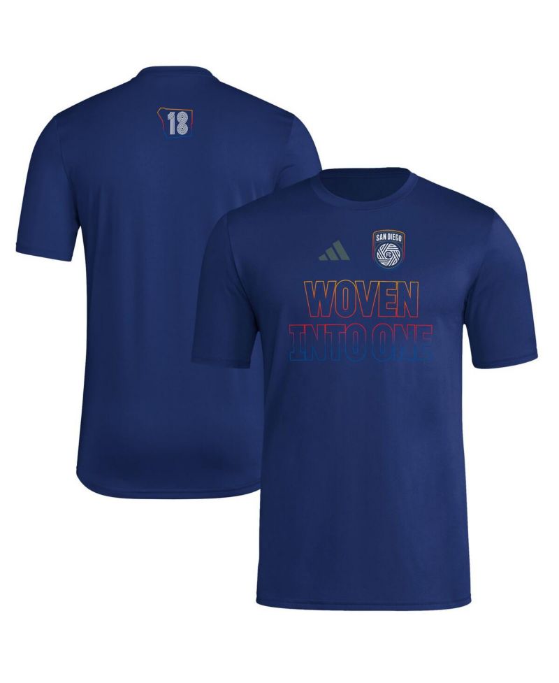 Men's Navy San Diego FC 2025 Jersey Hook AEROREADY T-Shirt