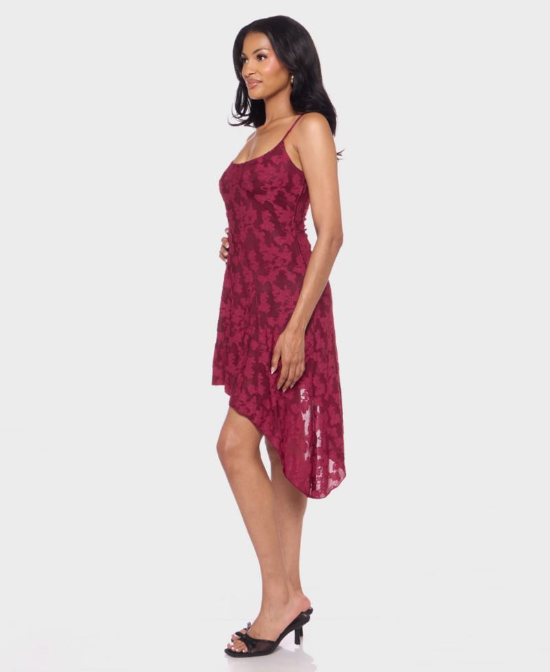 Juniors' Scoop Neck Jacquard Dress
