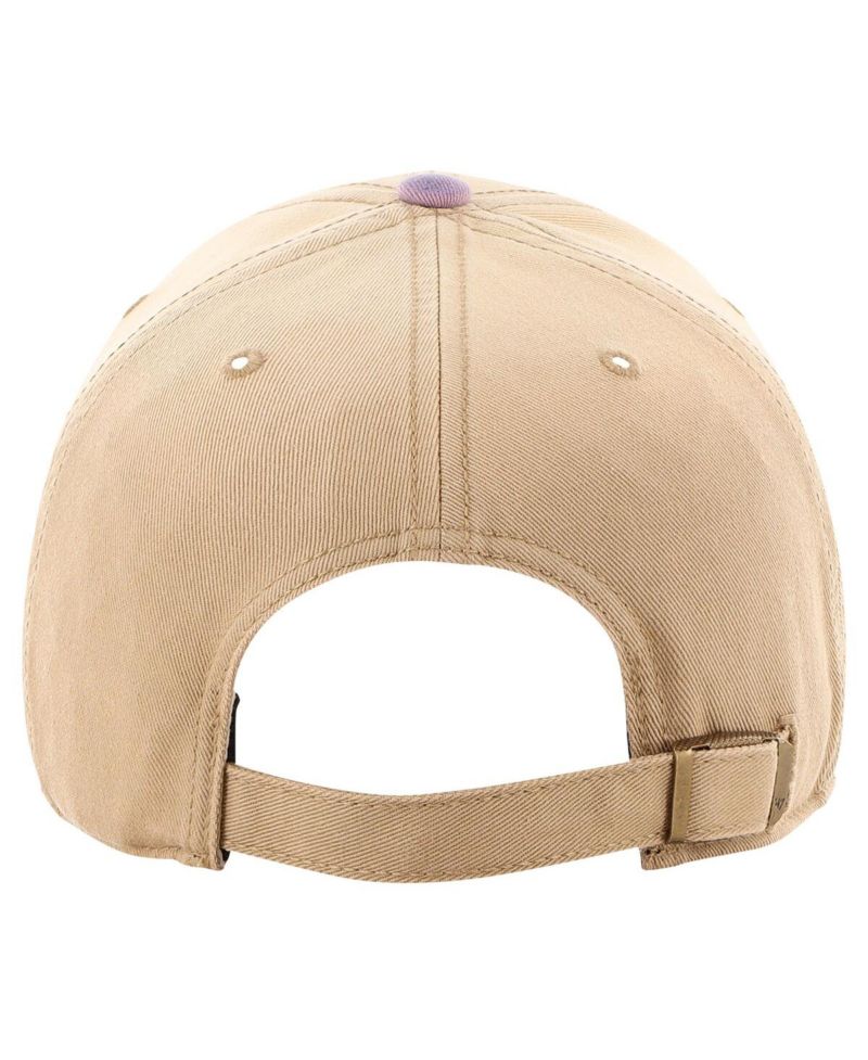 Men's Khaki, Blue Distressed New York Rangers Dusted Sedgwick MVP Adjustable Hat