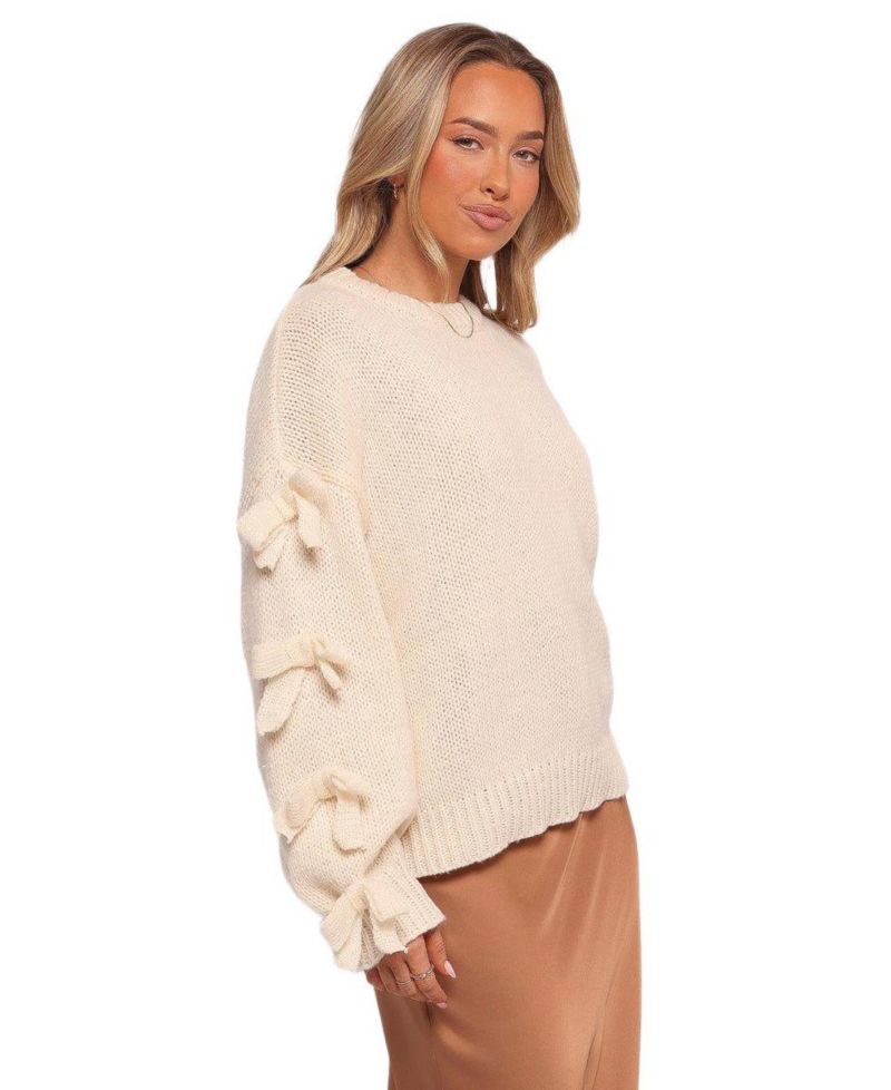 Women's Lover Tie-Sleeve Crewneck Sweater