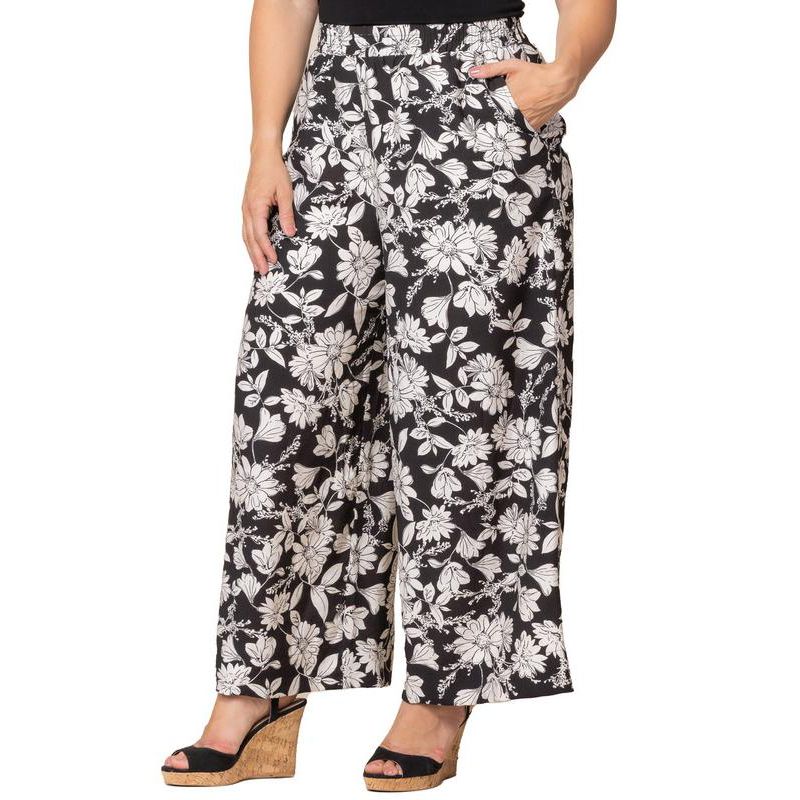 Plus Size Eva Wide Leg Palazzo Pants