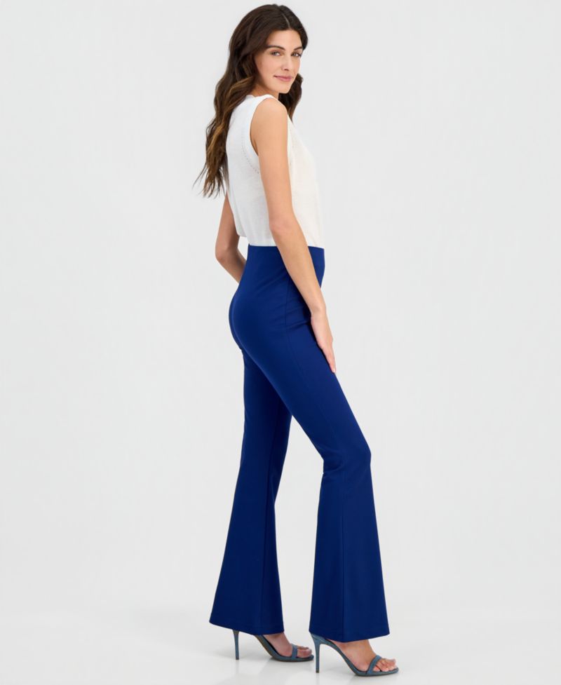Women's High-Rise Ponte Flare Pants P/XS-3X