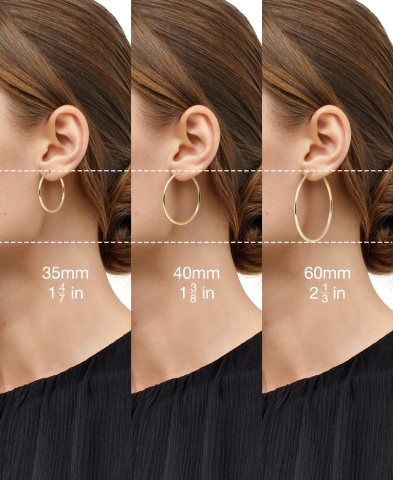 Tri-Color Winged Heart Hoop Earrings in 10k Gold