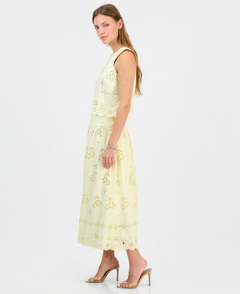 Petite Embellished Midi Skirt