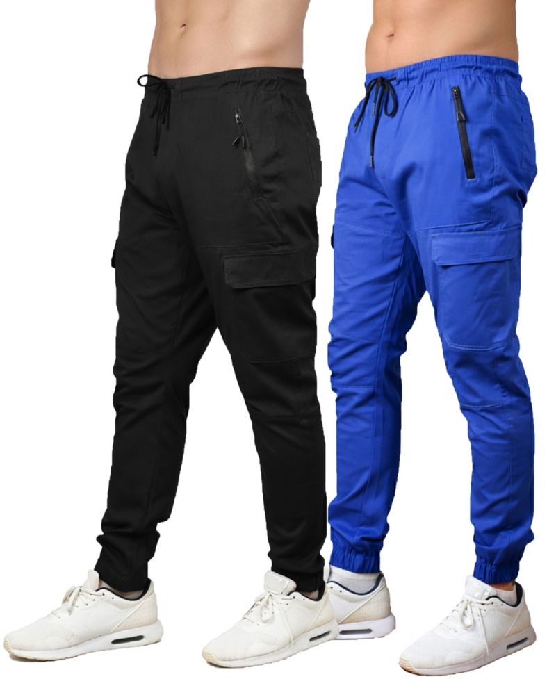 Men's Slim-Fit Cargo Jogger Pants, 2-Pack