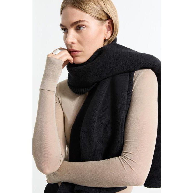 Women's Mika Italian Merino Wool Asymmetric-Hem Knit Cape with Zip