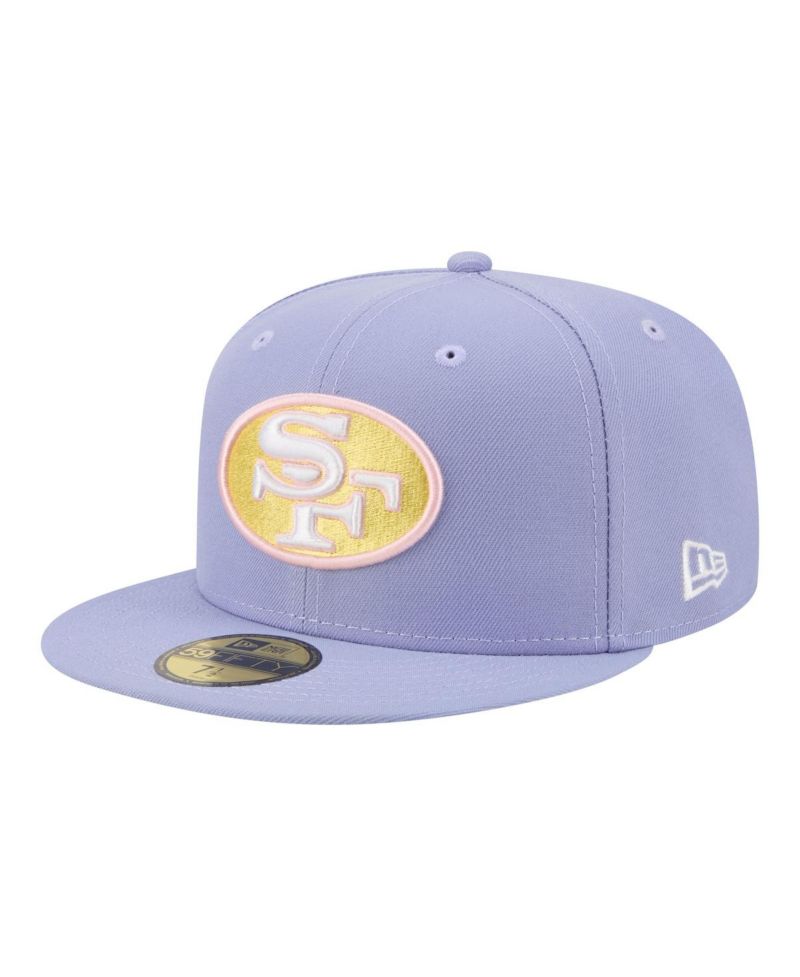 Men's Light Purple San Francisco 49ers Lavender Bloom 59FIFTY Fitted Hat