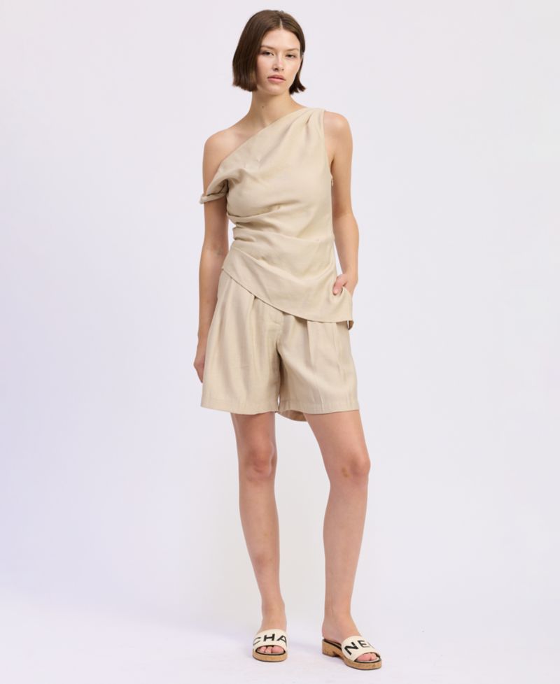 Women's Selma Mid-Rise Pleated Shorts