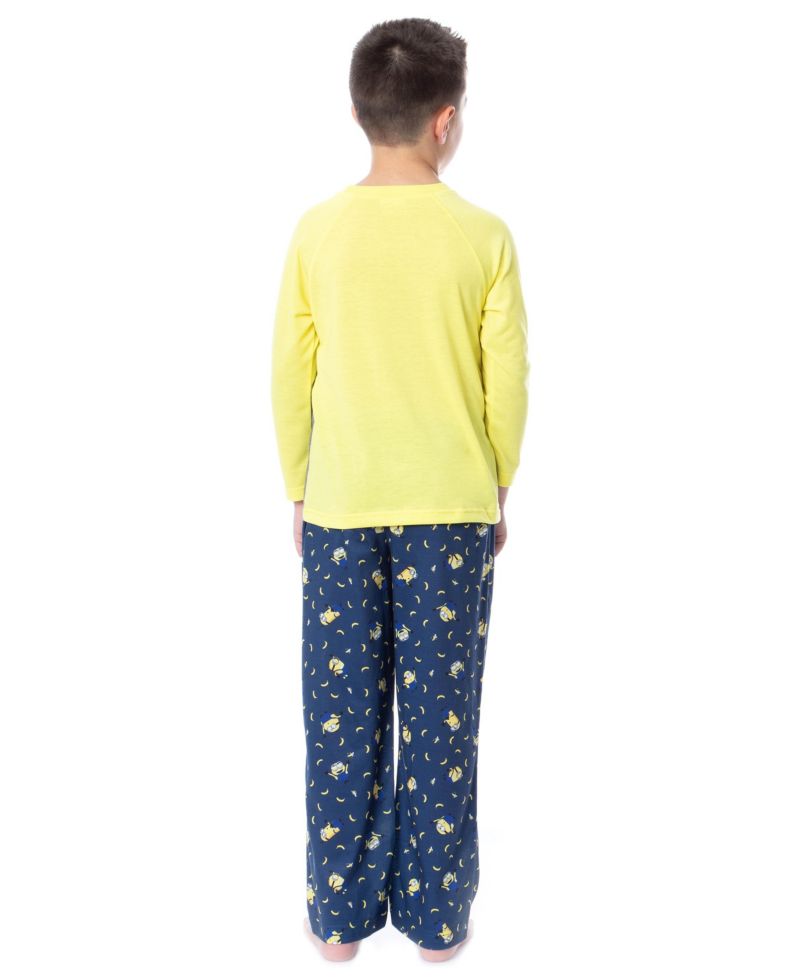 Boys' Minions Sorry I Was Hungry Raglan Kids Sleep 2PC Pajama Set